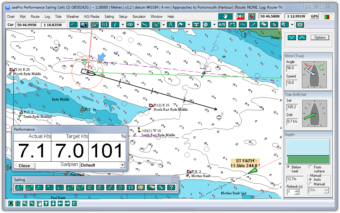 yacht racing navigation software