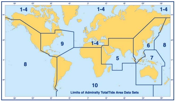 Admiralty Total Tide by Area
